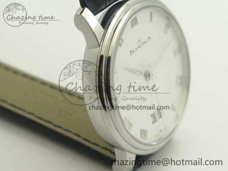 Villeret 6669 SS HG 1:1 Best Edition White Dial On Leather Strap V2