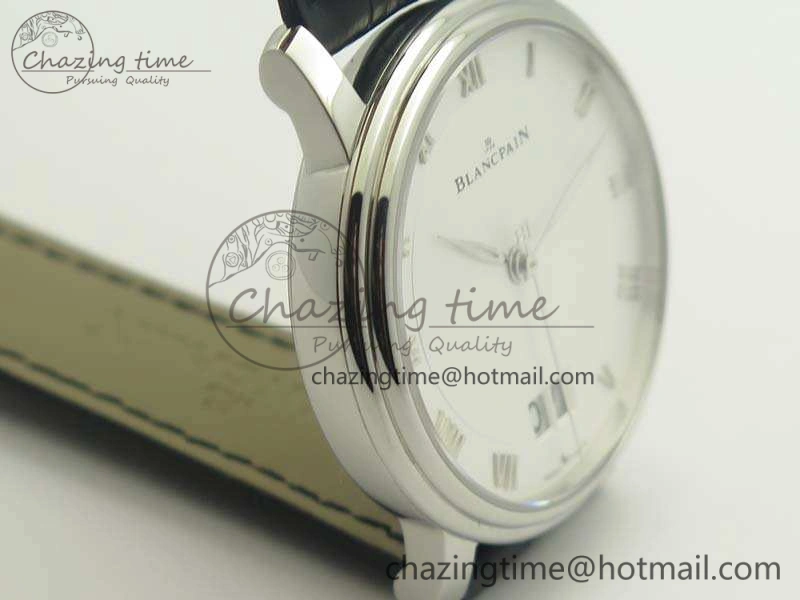 Villeret 6669 SS HG 1:1 Best Edition White Dial On Leather Strap V2