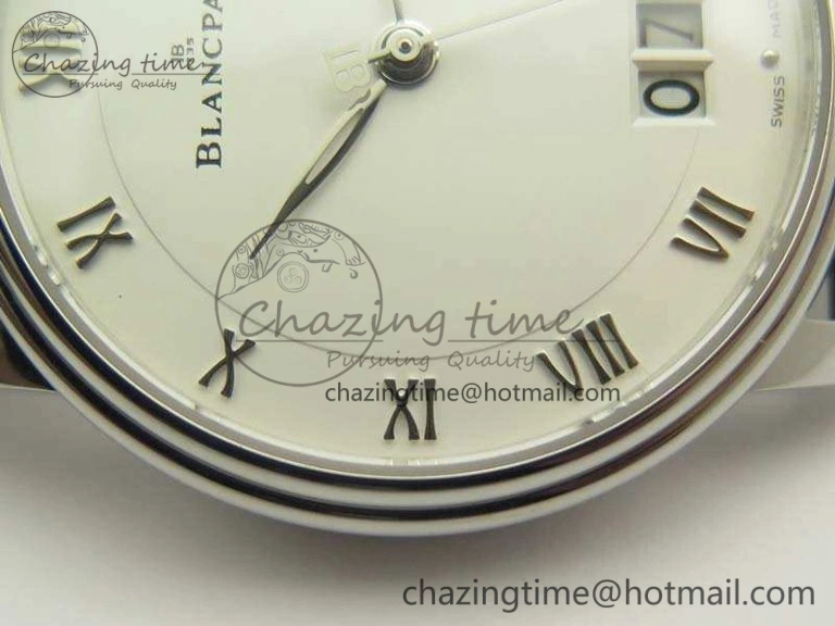 Villeret 6669 SS HG 1:1 Best Edition White Dial On Leather Strap V2