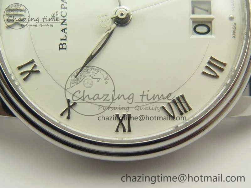 Villeret 6669 SS HG 1:1 Best Edition White Dial On Leather Strap V2