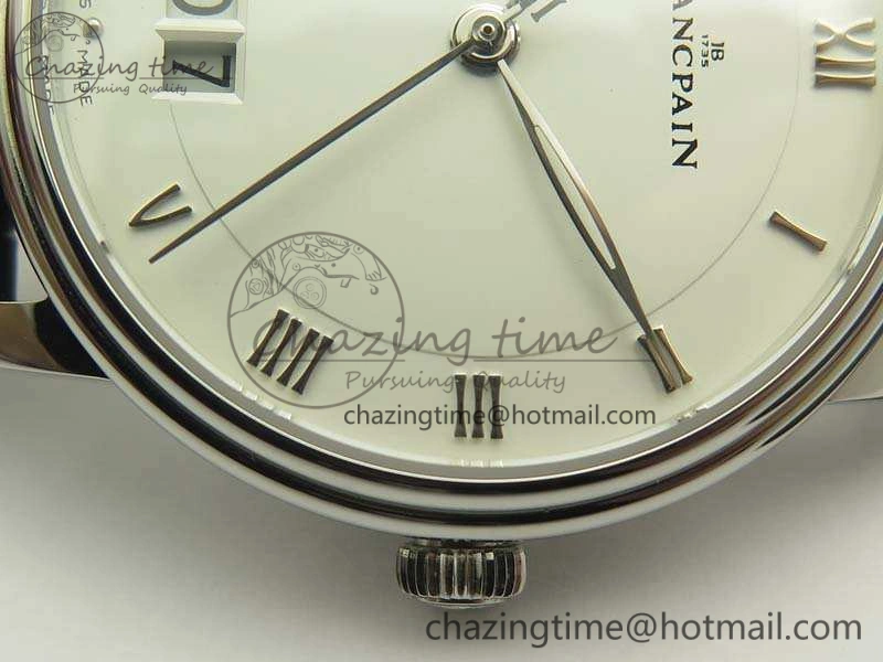 Villeret 6669 SS HG 1:1 Best Edition White Dial On Leather Strap V2