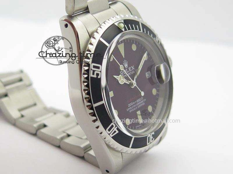 Vintage 1680 Best Edition Red Submariner 200m=660ft A2836 (Superlumed dial and hands)