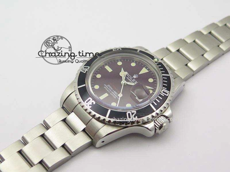 Vintage 1680 Best Edition Red Submariner 200m=660ft A2836 (Superlumed dial and hands)