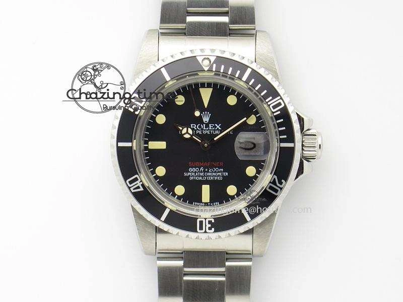 Vintage 1680 JKF Best Edition Red Submariner On Bracelet A2836