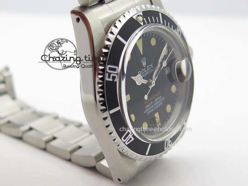 Vintage 1680 JKF Best Edition Red Submariner On Bracelet A2836