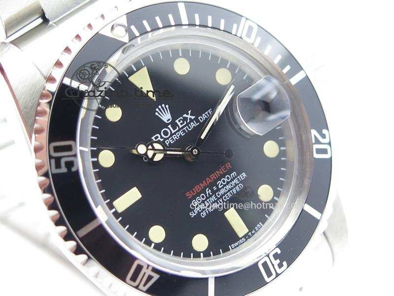 Vintage 1680 JKF Best Edition Red Submariner On Bracelet A2836