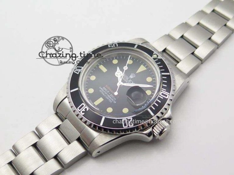 Vintage 1680 JKF Best Edition Red Submariner On Bracelet A2836
