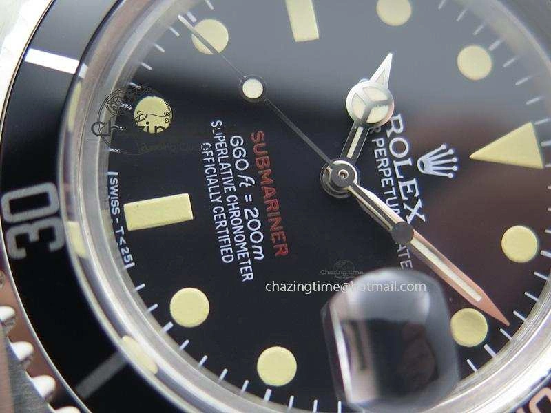 Vintage 1680 JKF Best Edition Red Submariner On Bracelet A2836