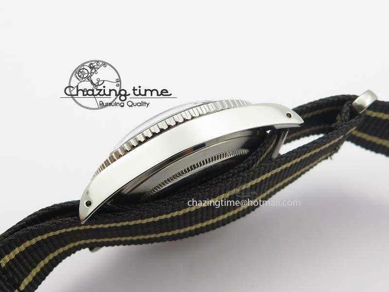 Vintage 1680 Submariner No Date SS Black Dial On Nylon Strap A2836