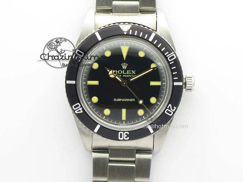 Vintage 1680 Submariner No Date SS Black Dial On SS Bracelet A2813