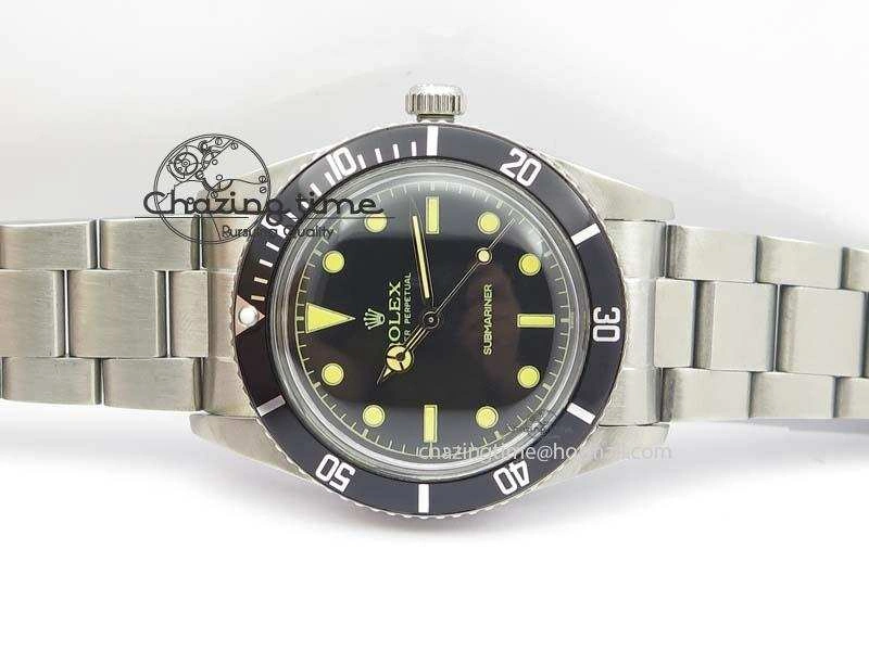 Vintage 1680 Submariner No Date SS Black Dial On SS Bracelet A2813