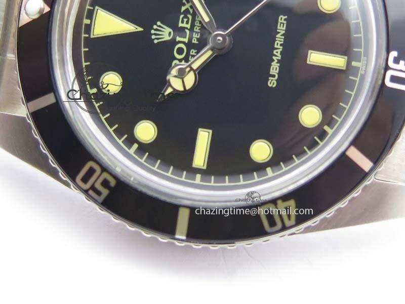 Vintage 1680 Submariner No Date SS Black Dial On SS Bracelet A2813