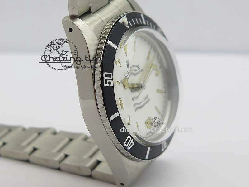 Vintage 1680 Submariner No Date SS White Dial On SS Bracelet A2813