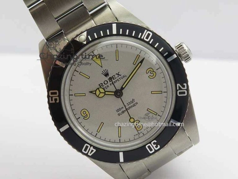 Vintage 1680 Submariner No Date SS White Dial On SS Bracelet A2813