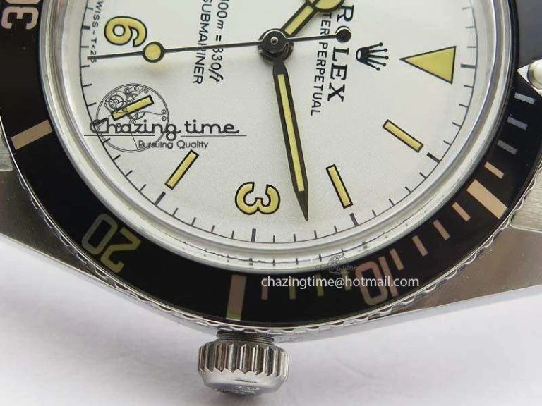 Vintage 1680 Submariner No Date SS White Dial On SS Bracelet A2813
