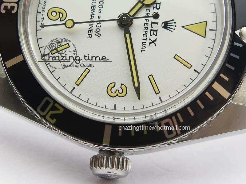 Vintage 1680 Submariner No Date SS White Dial On SS Bracelet A2813