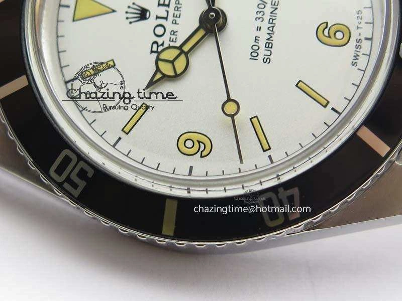 Vintage 1680 Submariner No Date SS White Dial On SS Bracelet A2813