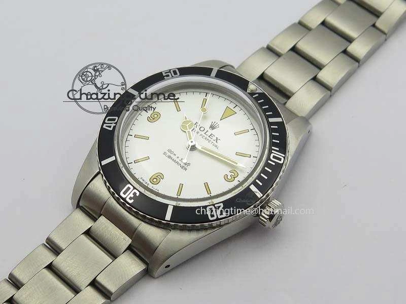 Vintage 1680 Submariner No Date SS White Dial On SS Bracelet A2813