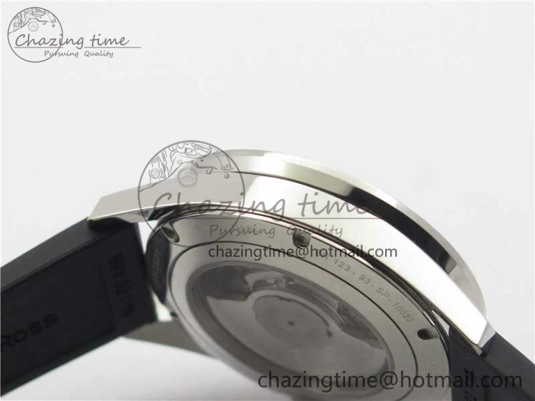 Vintage BR123 SS Blue Dial Blue Bezel on Black Rubber Strap MIYOTA 9015