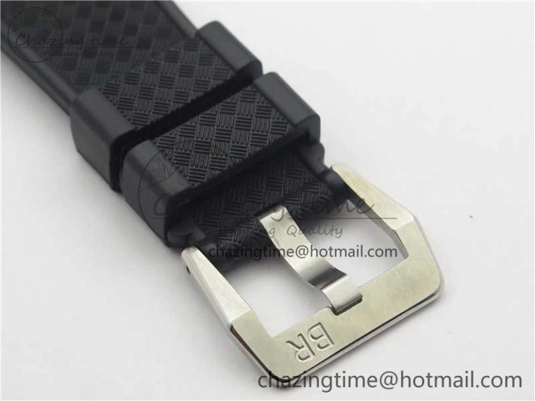 Vintage BR123 SS Blue Dial Blue Bezel on Black Rubber Strap MIYOTA 9015