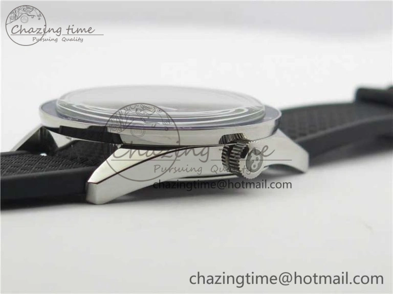 Vintage BR123 SS Blue Dial Blue Bezel on Black Rubber Strap MIYOTA 9015