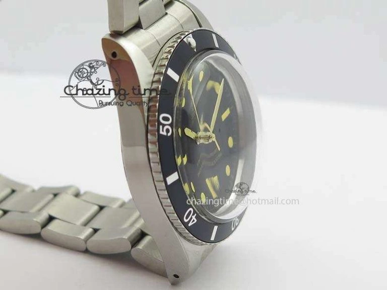 Vintage Oyster Submariner No Date SS Black Dial On SS Bracelet A2813