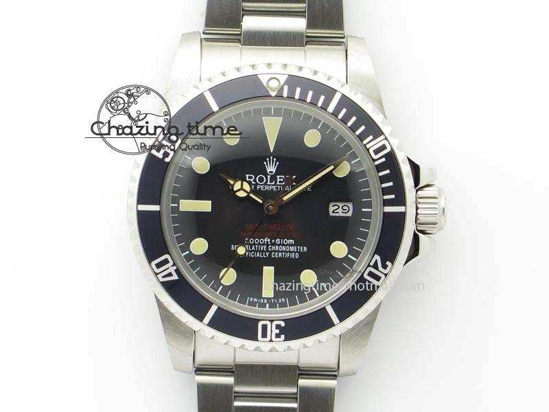 Vintage Sea Dweller 1665 Best Edition Double Red A2836 (Superlumed dial and hands)