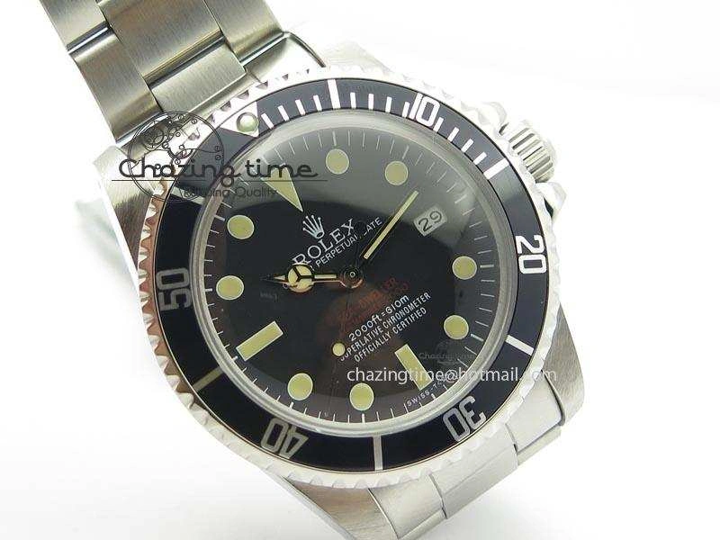 Vintage Sea Dweller 1665 Best Edition Double Red A2836 (Superlumed dial and hands)