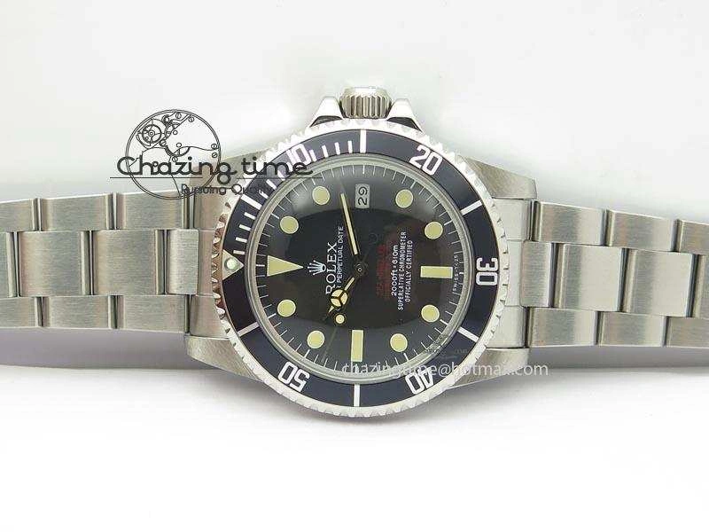 Vintage Sea Dweller 1665 Best Edition Double Red A2836 (Superlumed dial and hands)