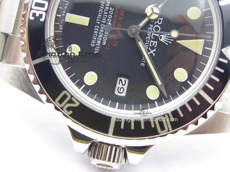 Vintage Sea Dweller 1665 Best Edition Double Red A2836 (Superlumed dial and hands)