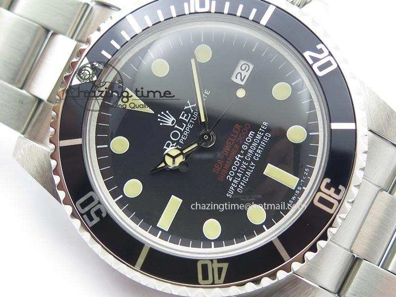Vintage Sea Dweller 1665 Best Edition Double Red A2836 (Superlumed dial and hands)