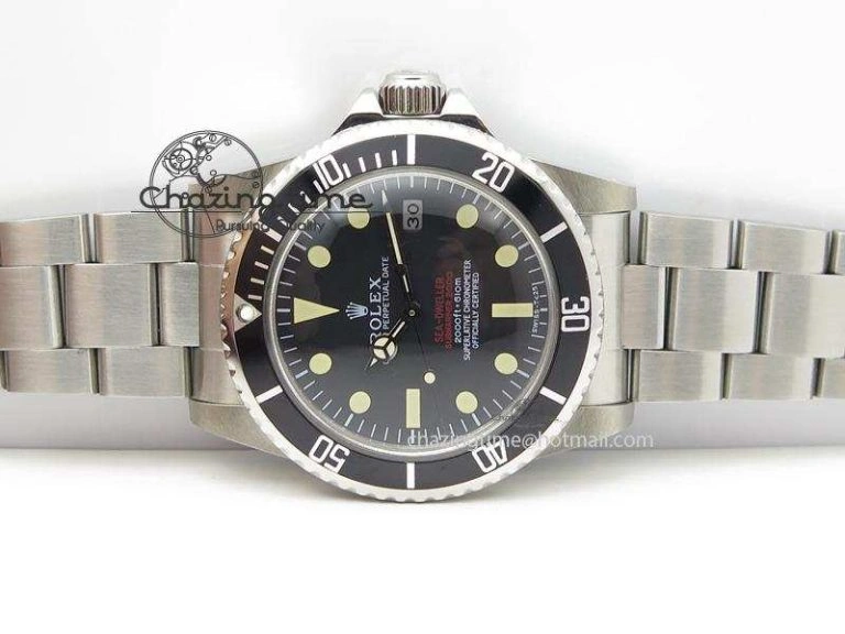 Vintage Sea Dweller 1665 JKF Best Edition Double Red On Bracelet A2836