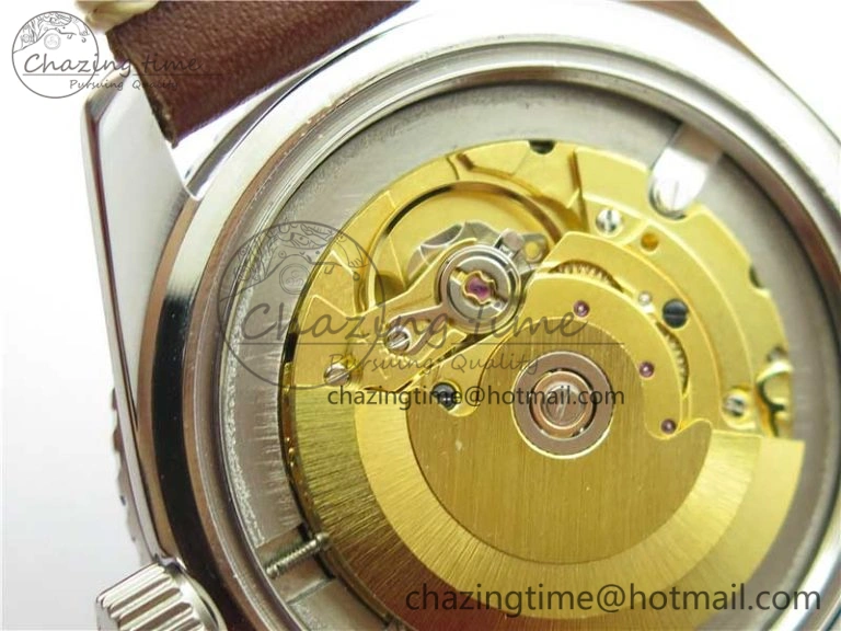 Vintage Seamaster 300 Date T SS B12 Black Dial On Brown Leather Strap A2836 (Free Nylon Strap)