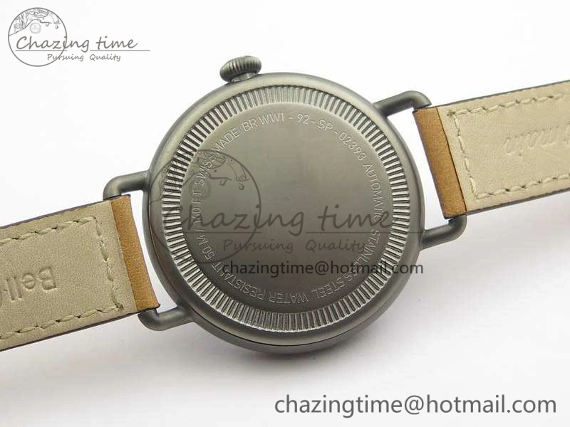 WW1-92 Heritage 1:1 Best Edition Black Dial On Brown Leather Strap MIYOTA 9015