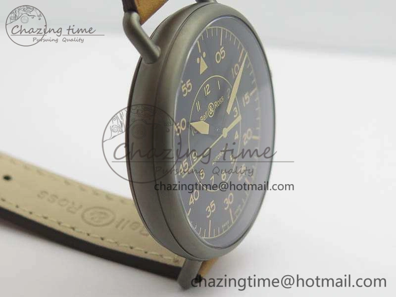 WW1-92 Heritage 1:1 Best Edition Black Dial On Brown Leather Strap MIYOTA 9015