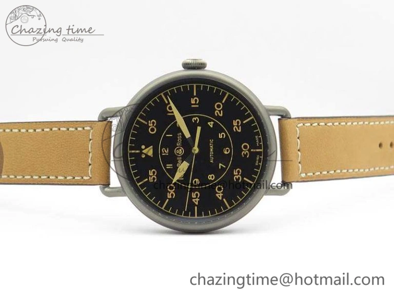 WW1-92 Heritage 1:1 Best Edition Black Dial On Brown Leather Strap MIYOTA 9015
