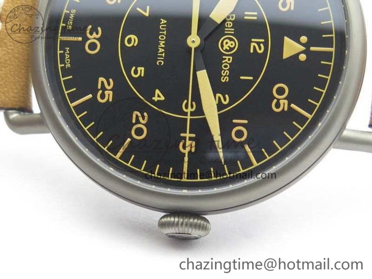 WW1-92 Heritage 1:1 Best Edition Black Dial On Brown Leather Strap MIYOTA 9015