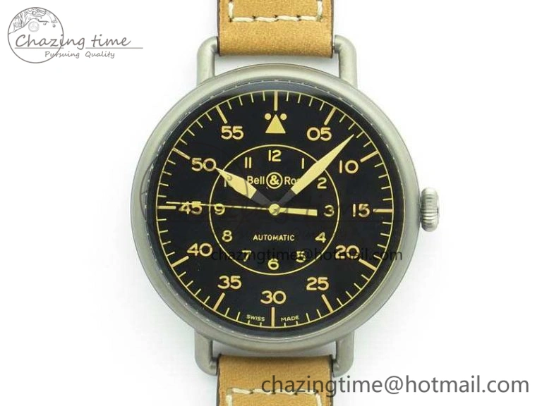 WW1-92 Heritage 1:1 Best Edition Black Dial On Brown Leather Strap MIYOTA 9015