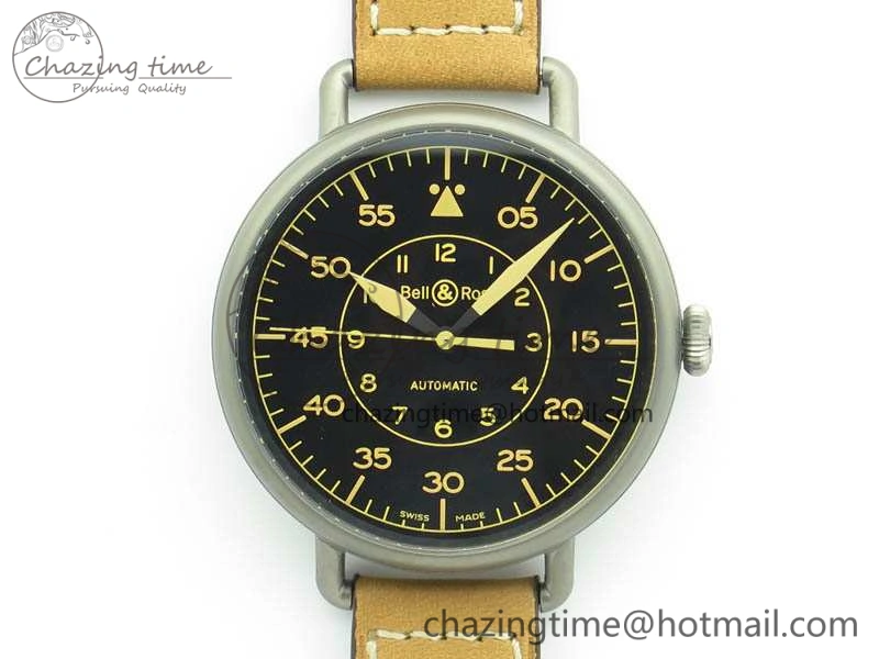 WW1-92 Heritage 1:1 Best Edition Black Dial On Brown Leather Strap MIYOTA 9015