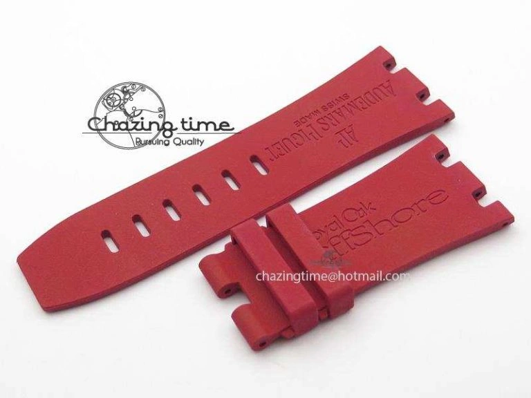 XS Red Strap For Royal Oak Offshore Diver