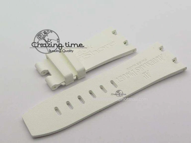 XS White Strap For Royal Oak Offshore Diver