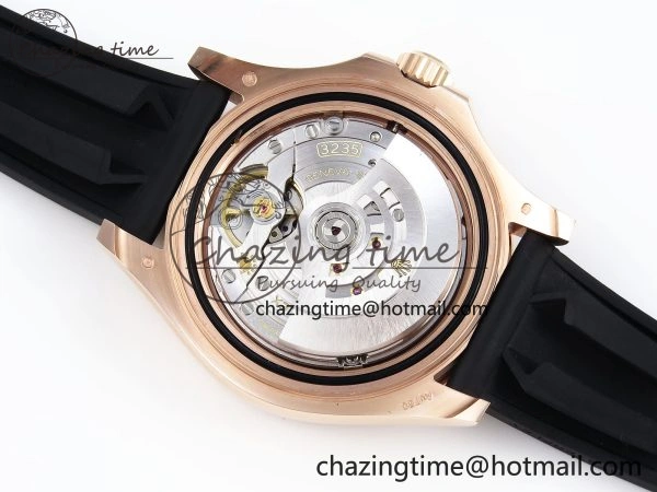 YACHT-MASTER 126655 GAIN WEIGHT RG TUNGSTEN GOLD ARF 1:1 BEST EDITION BLACK CERAMIC BEZEL ON OYSTERFLEX RUBBER STRAP VS3235