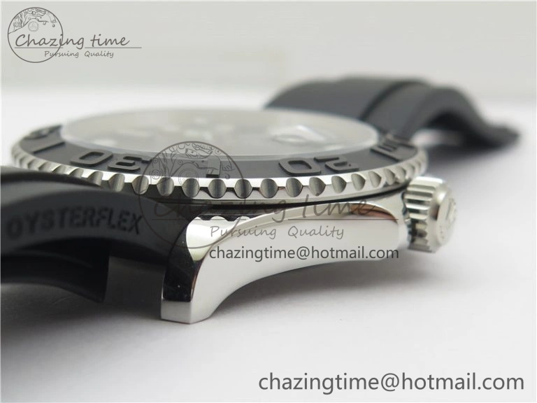 YACHT-MASTER 42MM 226659 3EF 1:1 BEST EDITION 3D BLACK CERAMIC BEZEL ON RUBBER STRAP VS3235