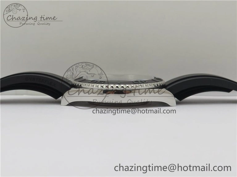 YACHT-MASTER 42MM 226659 3EF 1:1 BEST EDITION 3D BLACK CERAMIC BEZEL ON RUBBER STRAP VS3235