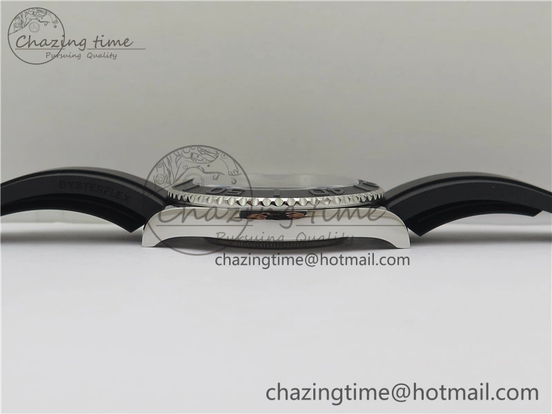 YACHT-MASTER 42MM 226659 3EF 1:1 BEST EDITION 3D BLACK CERAMIC BEZEL ON RUBBER STRAP VS3235