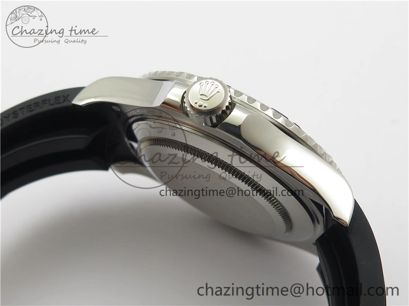 YACHT-MASTER 42MM 226659 3EF 1:1 BEST EDITION 3D BLACK CERAMIC BEZEL ON RUBBER STRAP VS3235