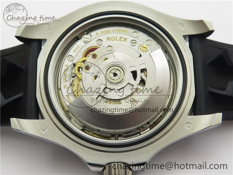 YACHT-MASTER 42MM 226659 3EF 1:1 BEST EDITION 3D BLACK CERAMIC BEZEL ON RUBBER STRAP VS3235