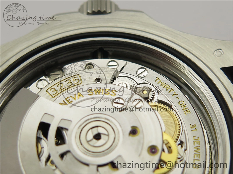 YACHT-MASTER 42MM 226659 3EF 1:1 BEST EDITION 3D BLACK CERAMIC BEZEL ON RUBBER STRAP VS3235
