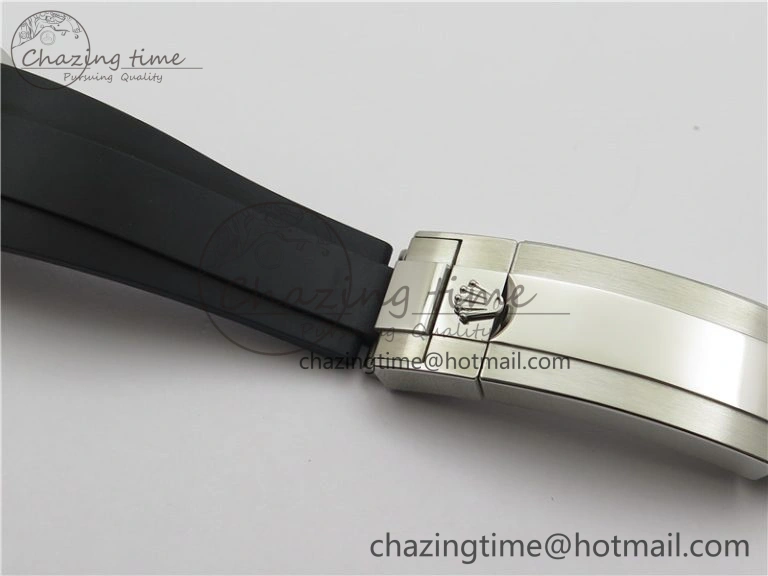YACHT-MASTER 42MM 226659 3EF 1:1 BEST EDITION 3D BLACK CERAMIC BEZEL ON RUBBER STRAP VS3235