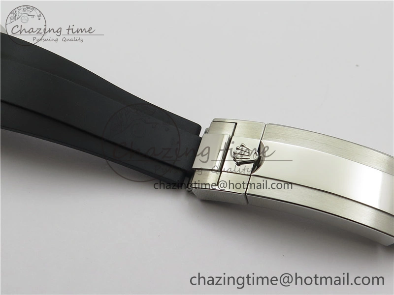 YACHT-MASTER 42MM 226659 3EF 1:1 BEST EDITION 3D BLACK CERAMIC BEZEL ON RUBBER STRAP VS3235